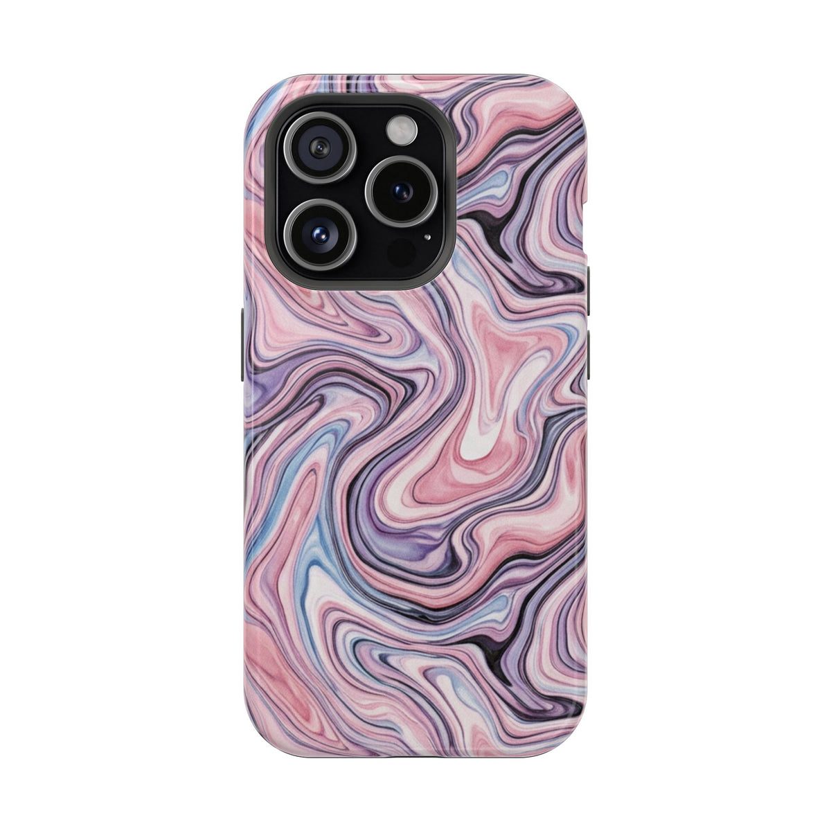 Marbled Pink Swirl Phone Case — Magnetic Impact-Resistant Protection