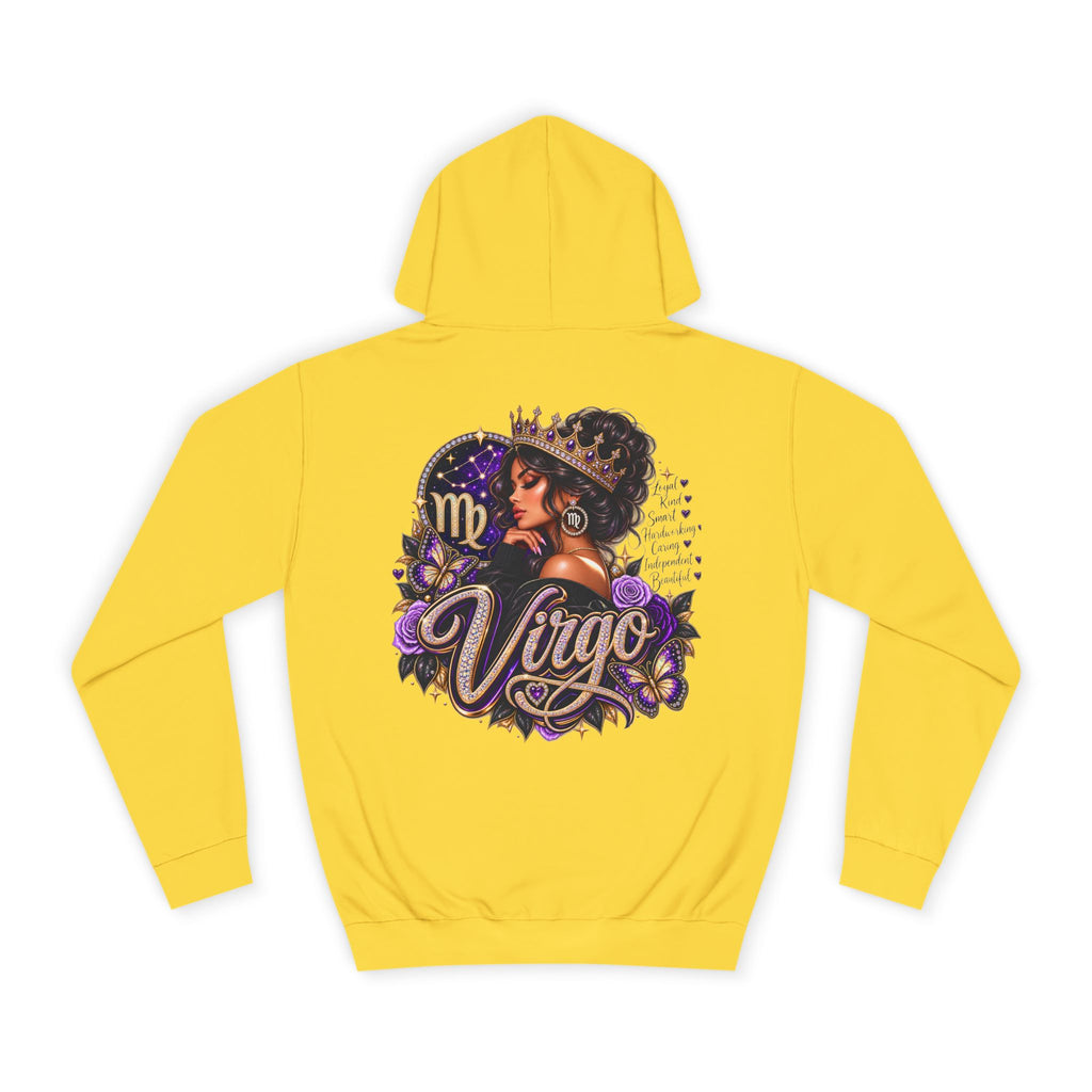 Virgo Zodiac College Hoodie – Astrology Graphic Campus Pullover