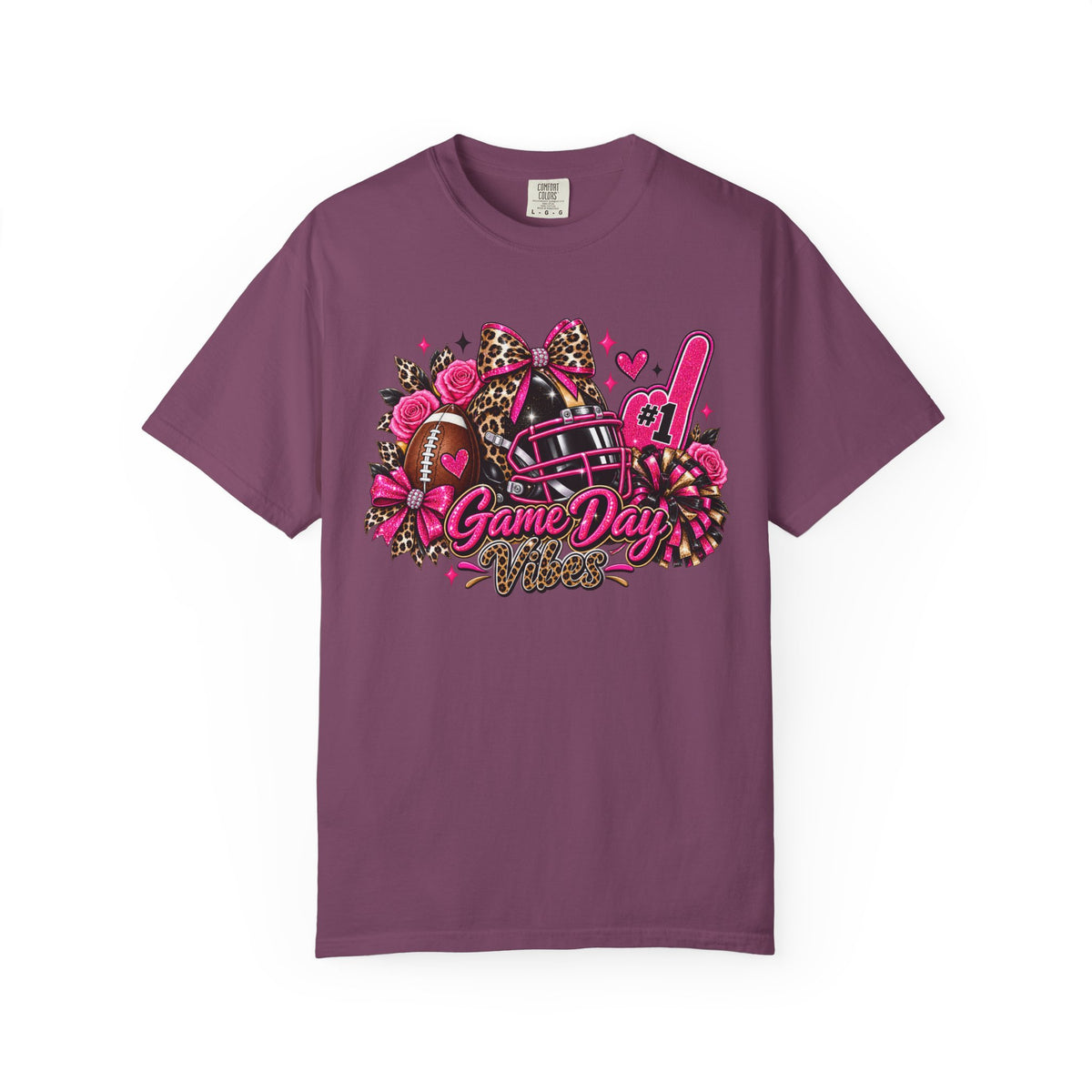 Game Day Pink Football T-Shirt