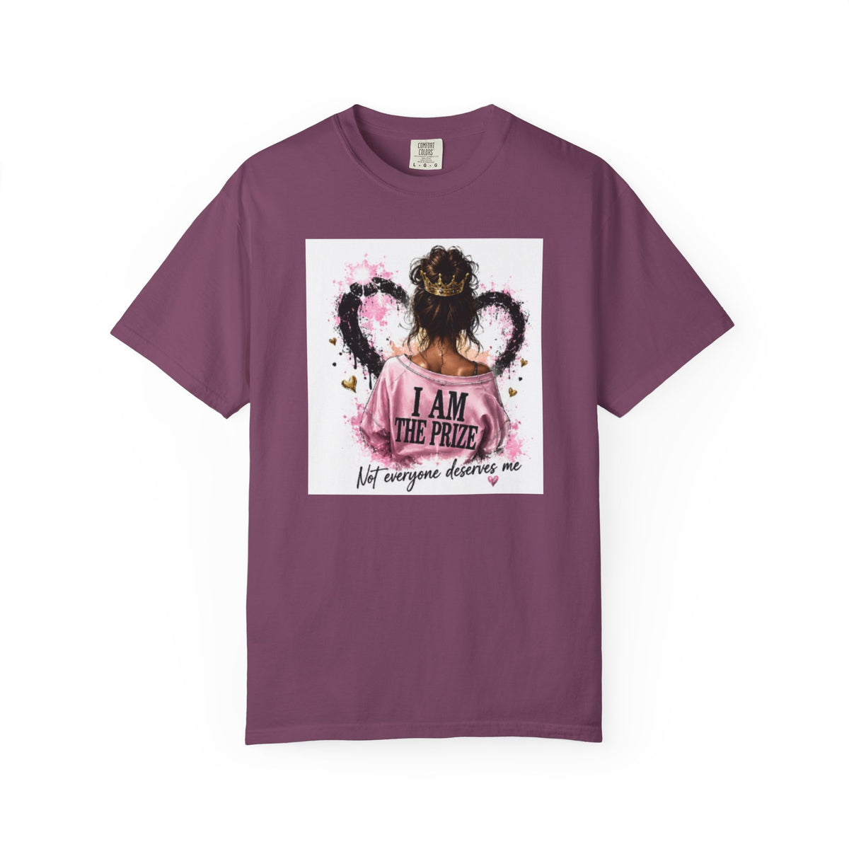 I Am The Prize T-Shirt — Self-Love Graphic Tee with Angel Wings