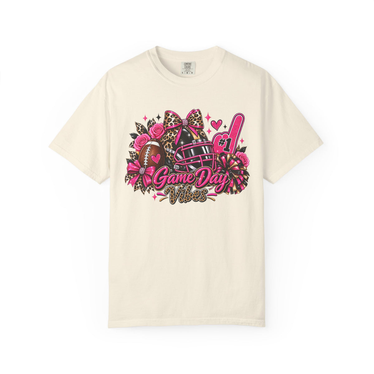 Game Day Pink Football T-Shirt