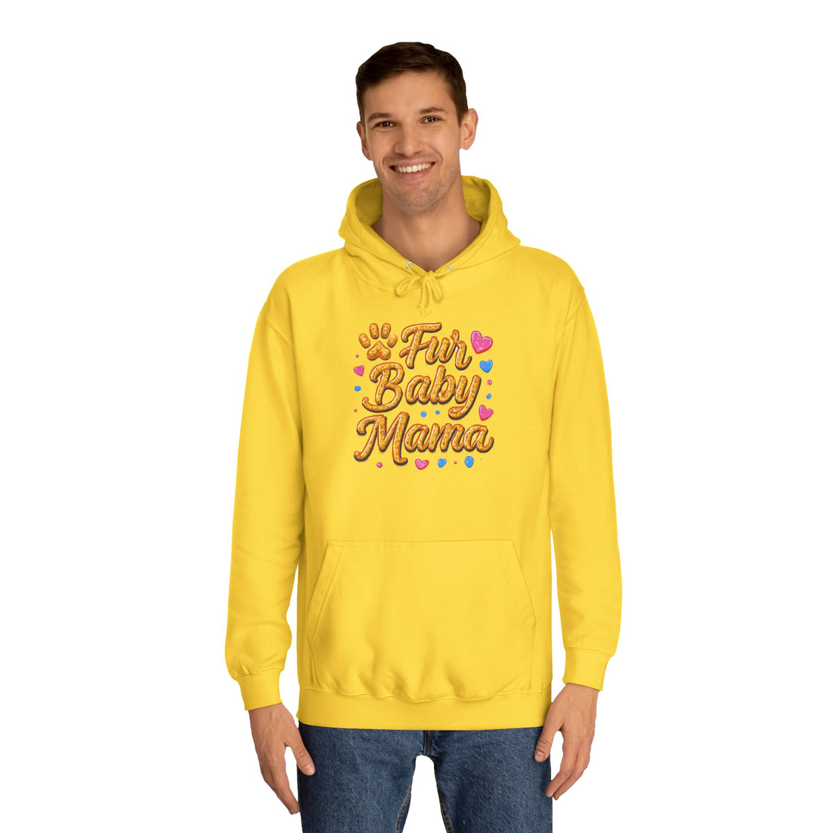 Fur Baby Mama Hoodie — Cute Paw Print Pet Mom Pullover