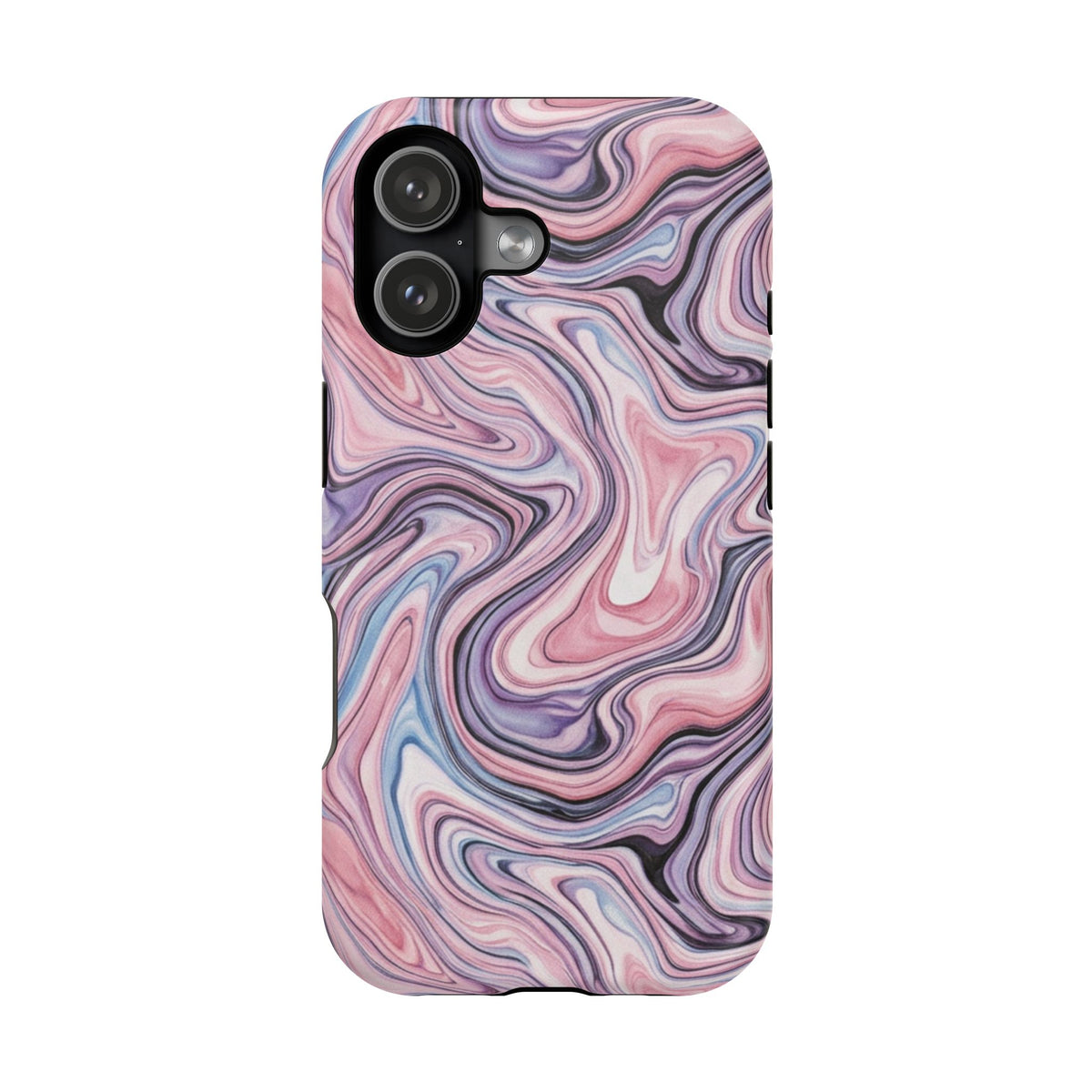 Marbled Pink Swirl Phone Case — Magnetic Impact-Resistant Protection