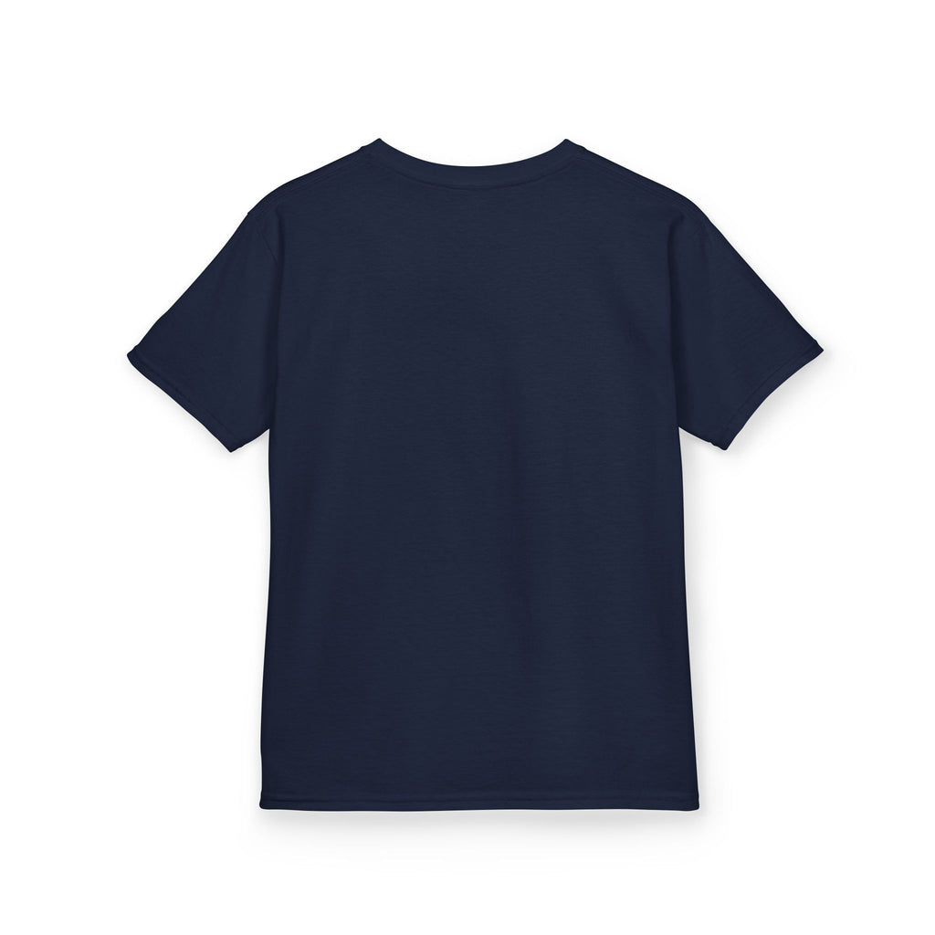 Kids Tee — Halloween Black Cat with Witch Hat & Pumpkins