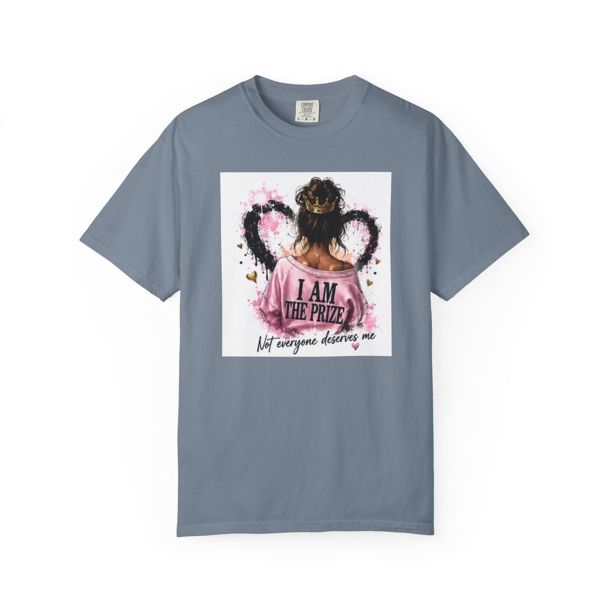 I Am The Prize T-Shirt — Self-Love Graphic Tee with Angel Wings