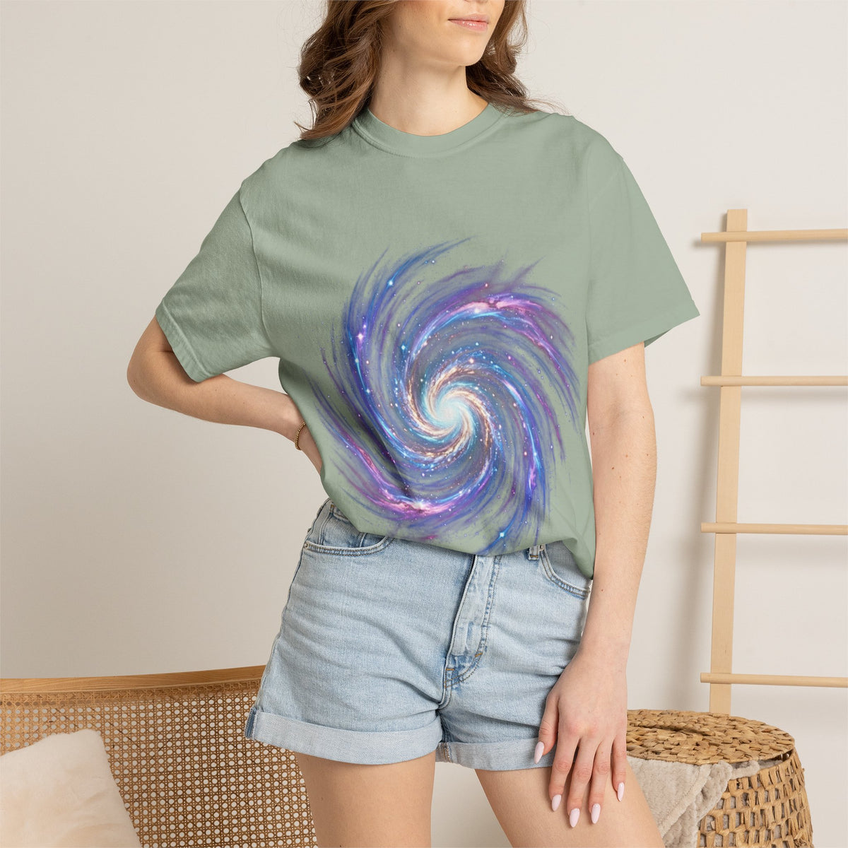 Galaxy Swirl T-Shirt — Spiral Nebula Cosmic Tee