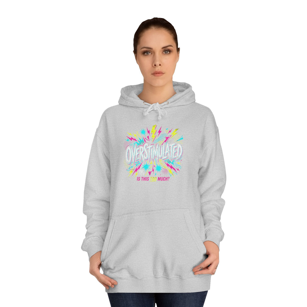 College Hoodie — Colorful Confetti Campus Crewneck
