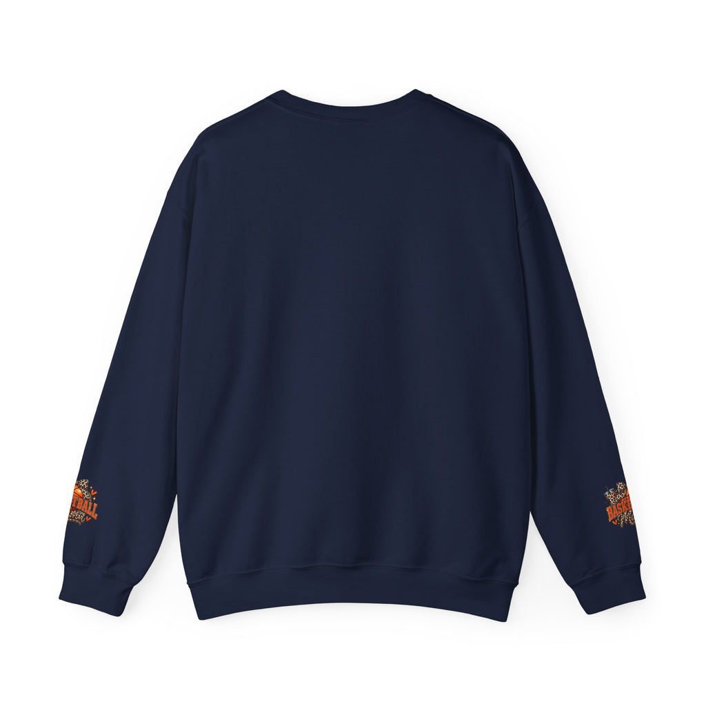 Basketball Leopard Print Crewneck Sweatshirt