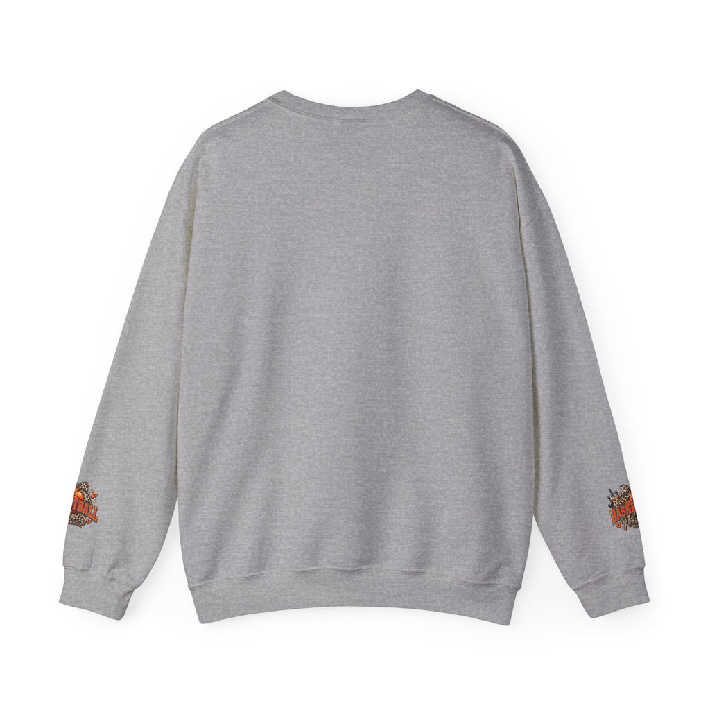 Basketball Leopard Print Crewneck Sweatshirt