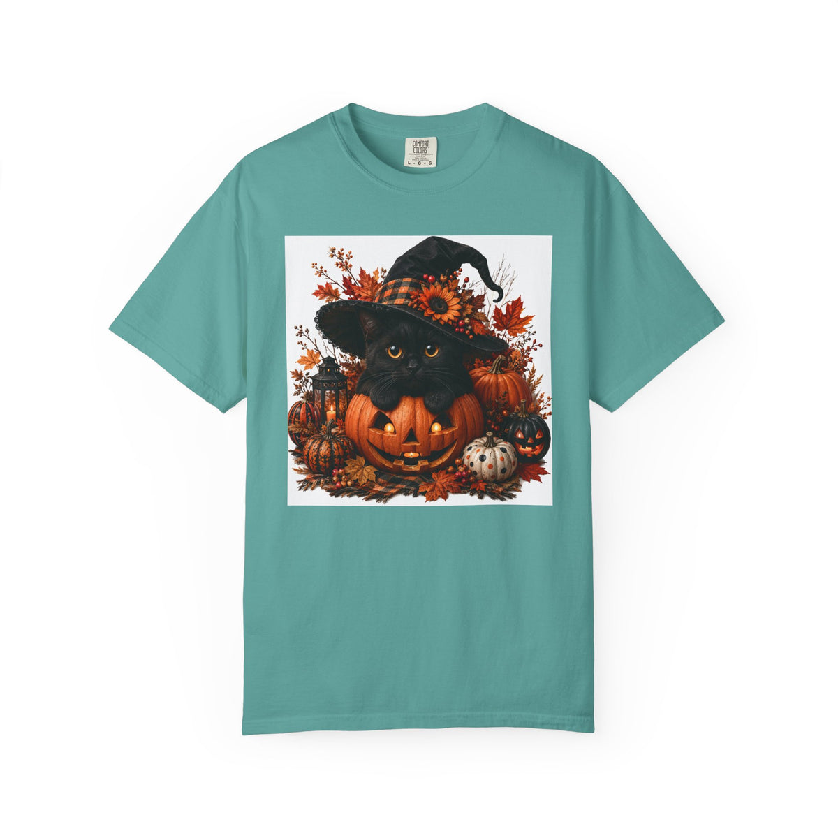 Halloween Black Cat Pumpkin T-Shirt