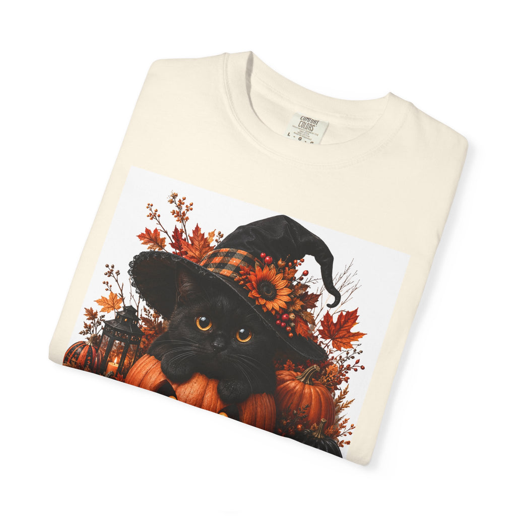 Halloween Black Cat Pumpkin T-Shirt