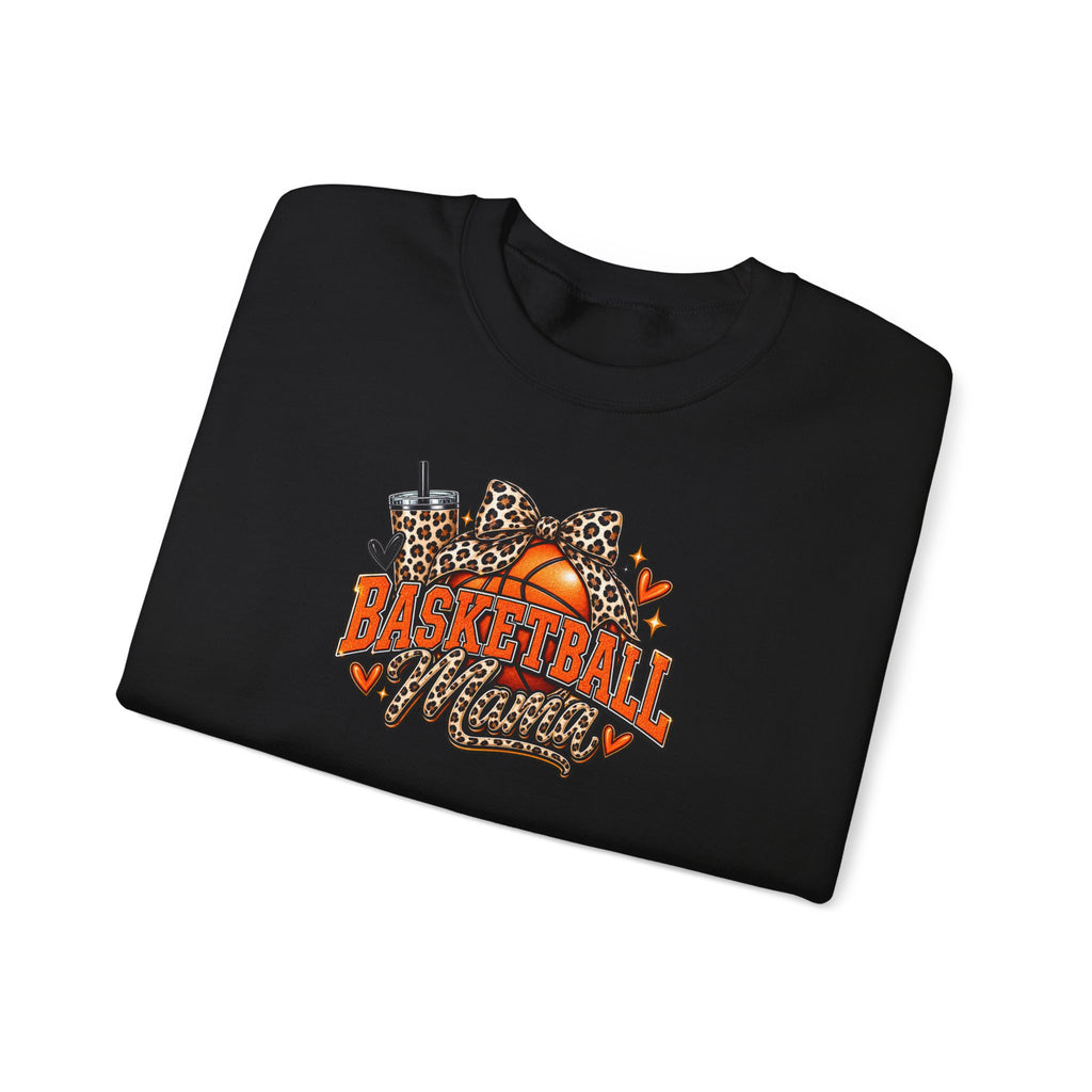 Basketball Leopard Print Crewneck Sweatshirt