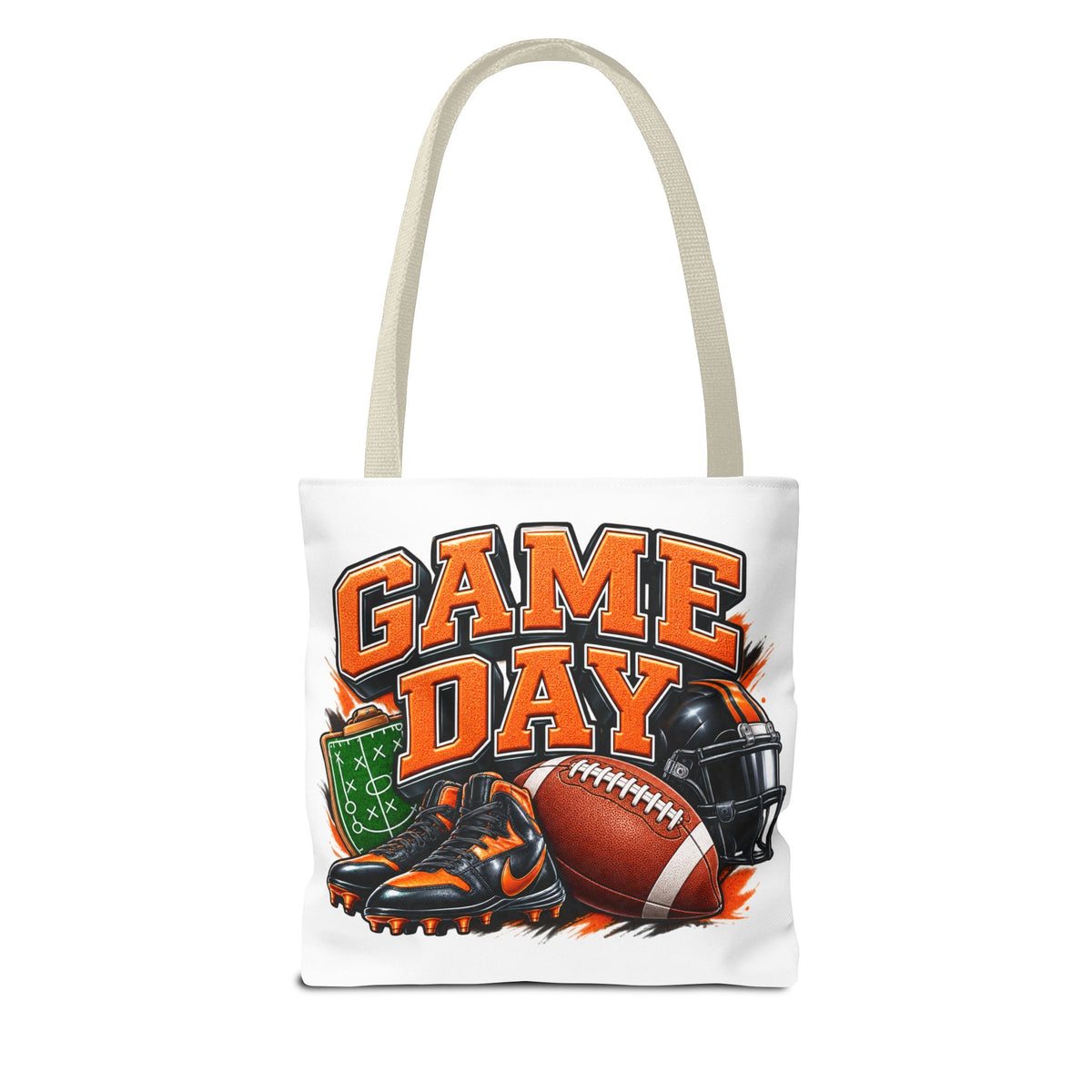 Game Day Football Tote Bag — Cheer Squad Fan Gear