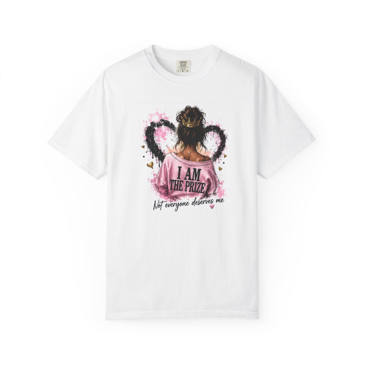 I Am The Prize T-Shirt — Self-Love Graphic Tee with Angel Wings