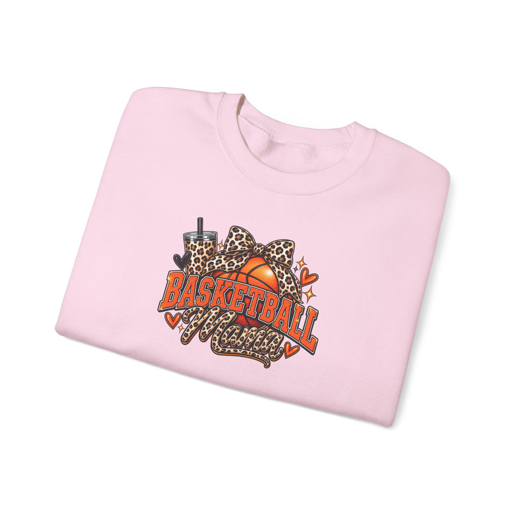 Basketball Leopard Print Crewneck Sweatshirt