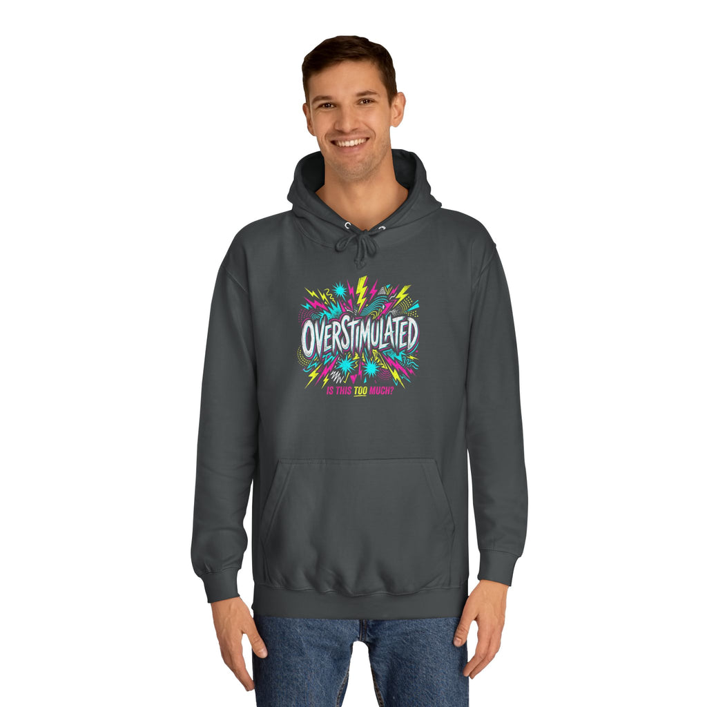 College Hoodie — Colorful Confetti Campus Crewneck