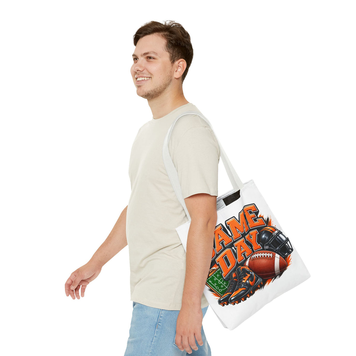 Game Day Football Tote Bag — Cheer Squad Fan Gear