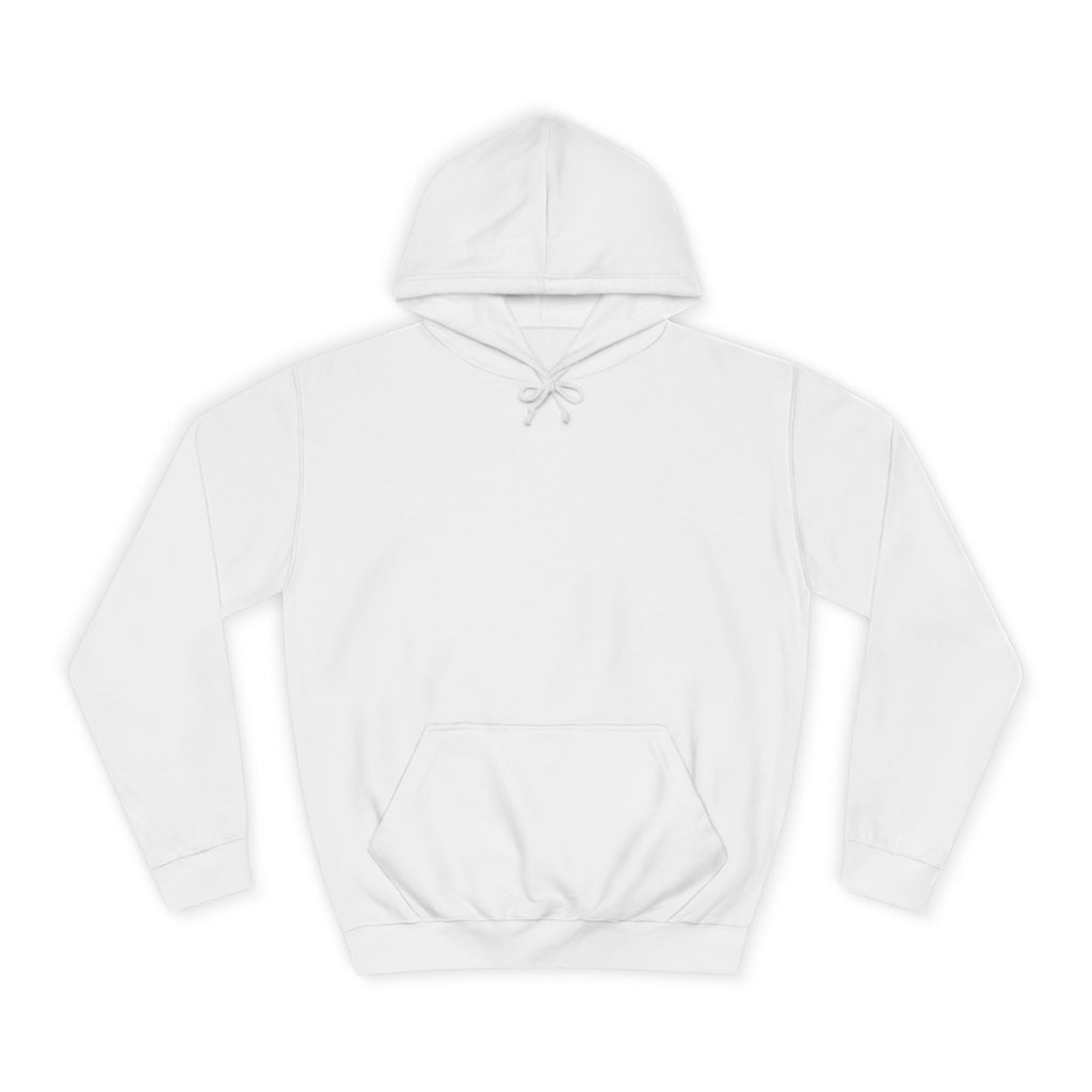 College Hoodie — "I Am The Prize" Back Graphic Hoodie for Women, Empowerment Sweatshirt