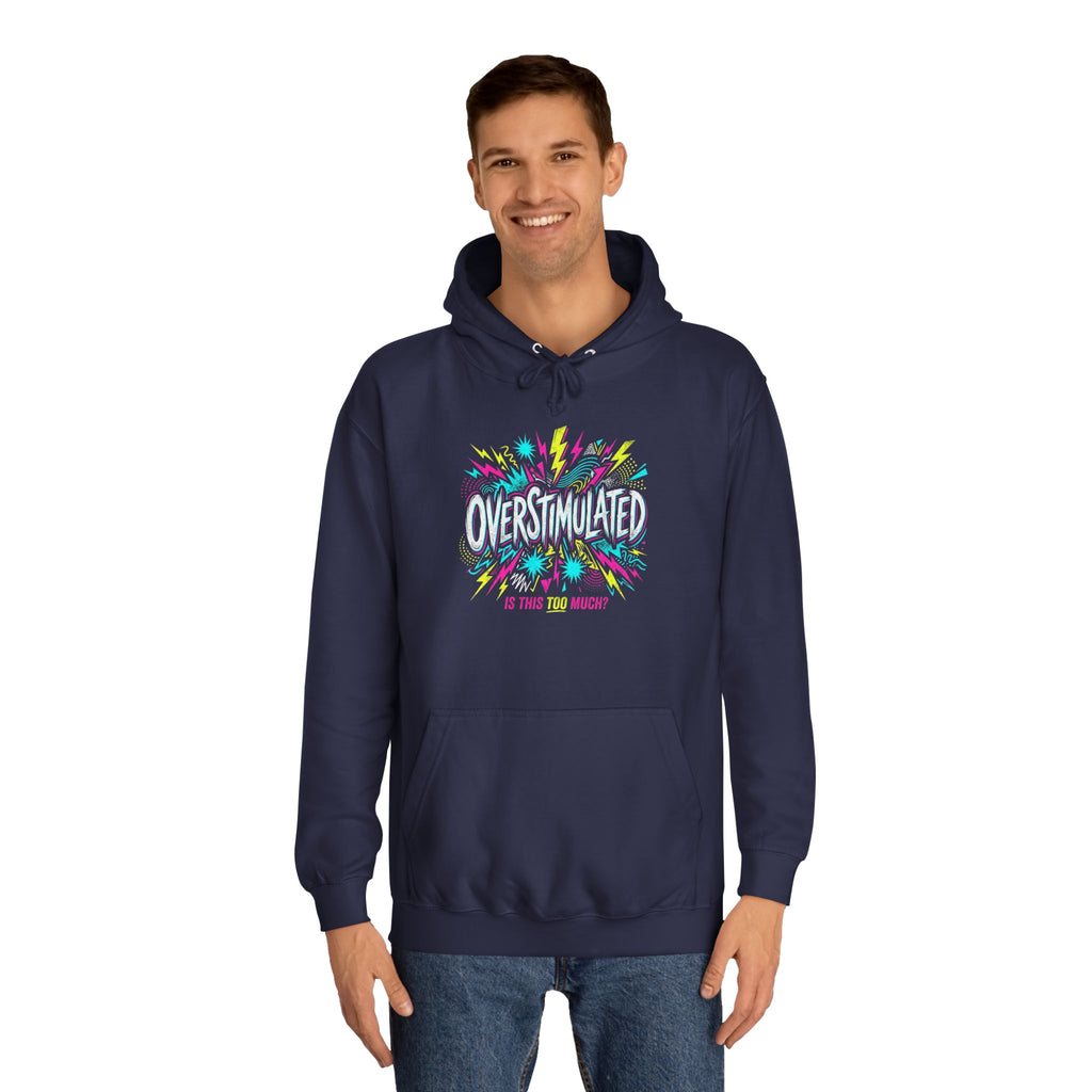 College Hoodie — Colorful Confetti Campus Crewneck