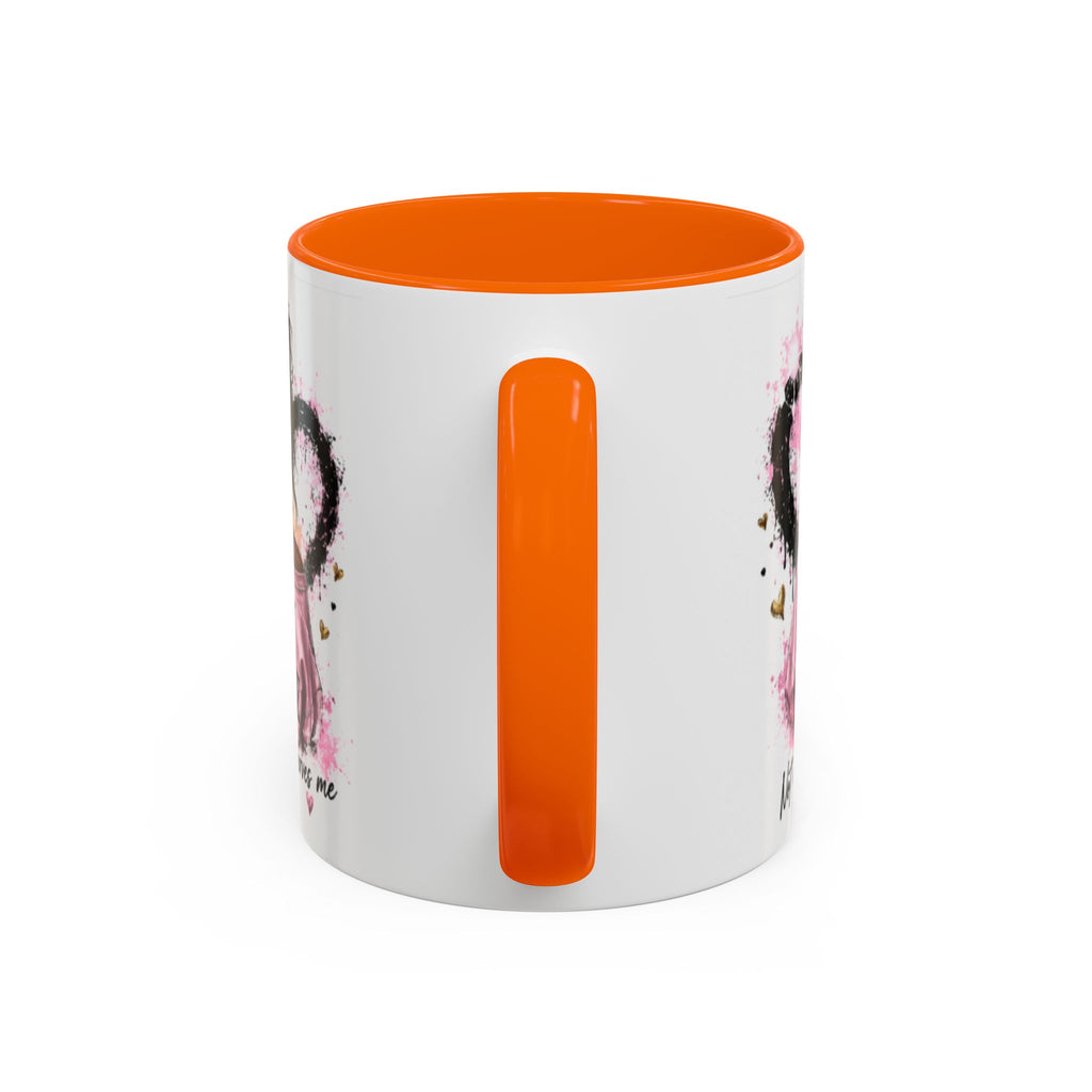 Accent Coffee Mug — "I Am The Prize" Floral Heart Design (11/15oz)