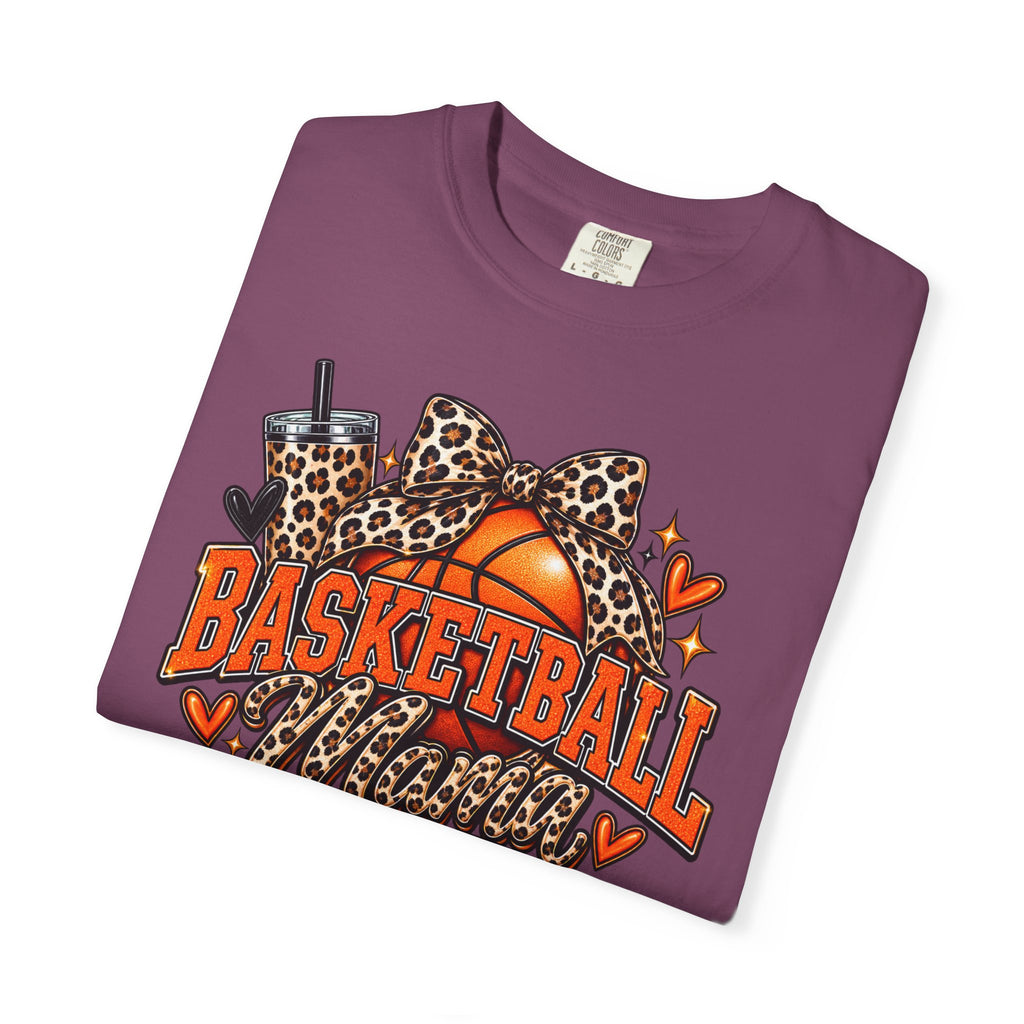 Basketball Mama T-Shirt — Leopard Print Hoop Mom Tee