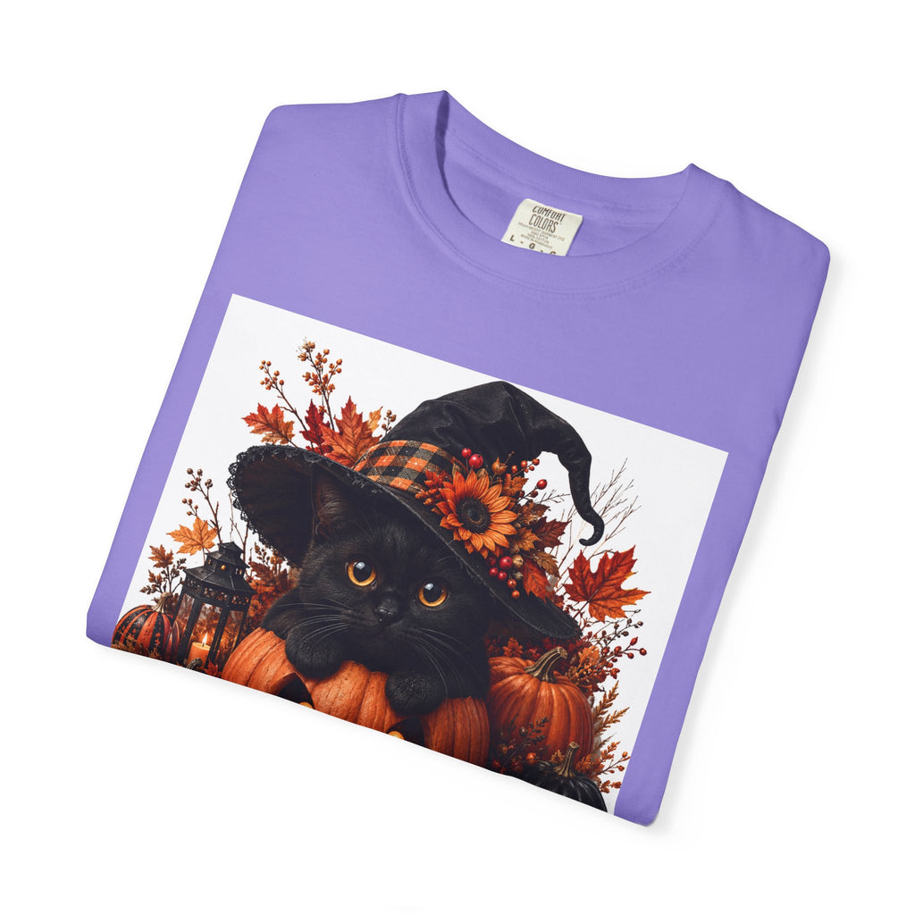 Halloween Black Cat Pumpkin T-Shirt