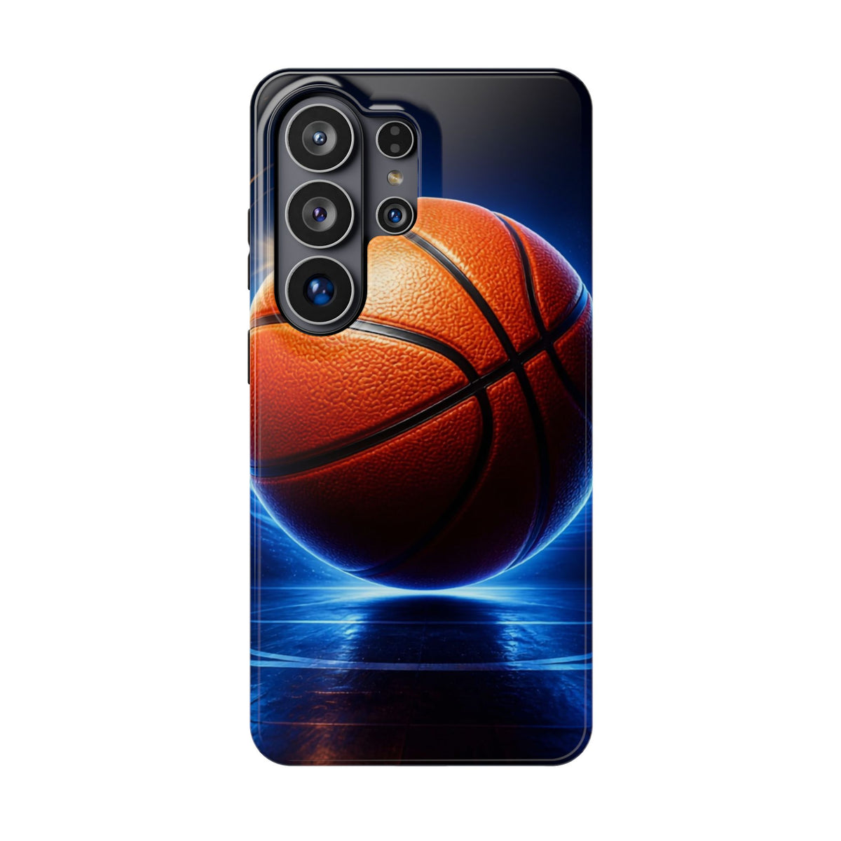 Basketball Magnetic Impact-Resistant Phone Case — Neon Court Design