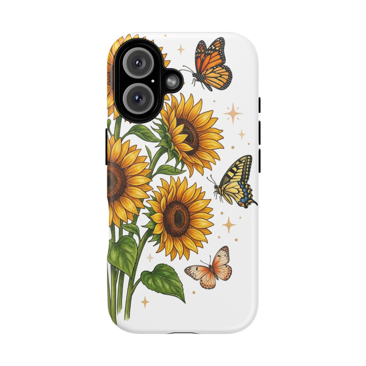 Sunflower & Butterflies Tough Magnetic Phone Case