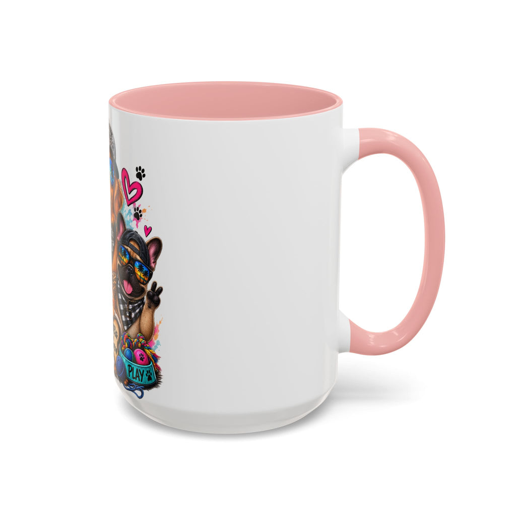 Coffee Mug — "Life is Better with Pets" Colorful Dog & Cat Paw-some Design (11/15 oz)