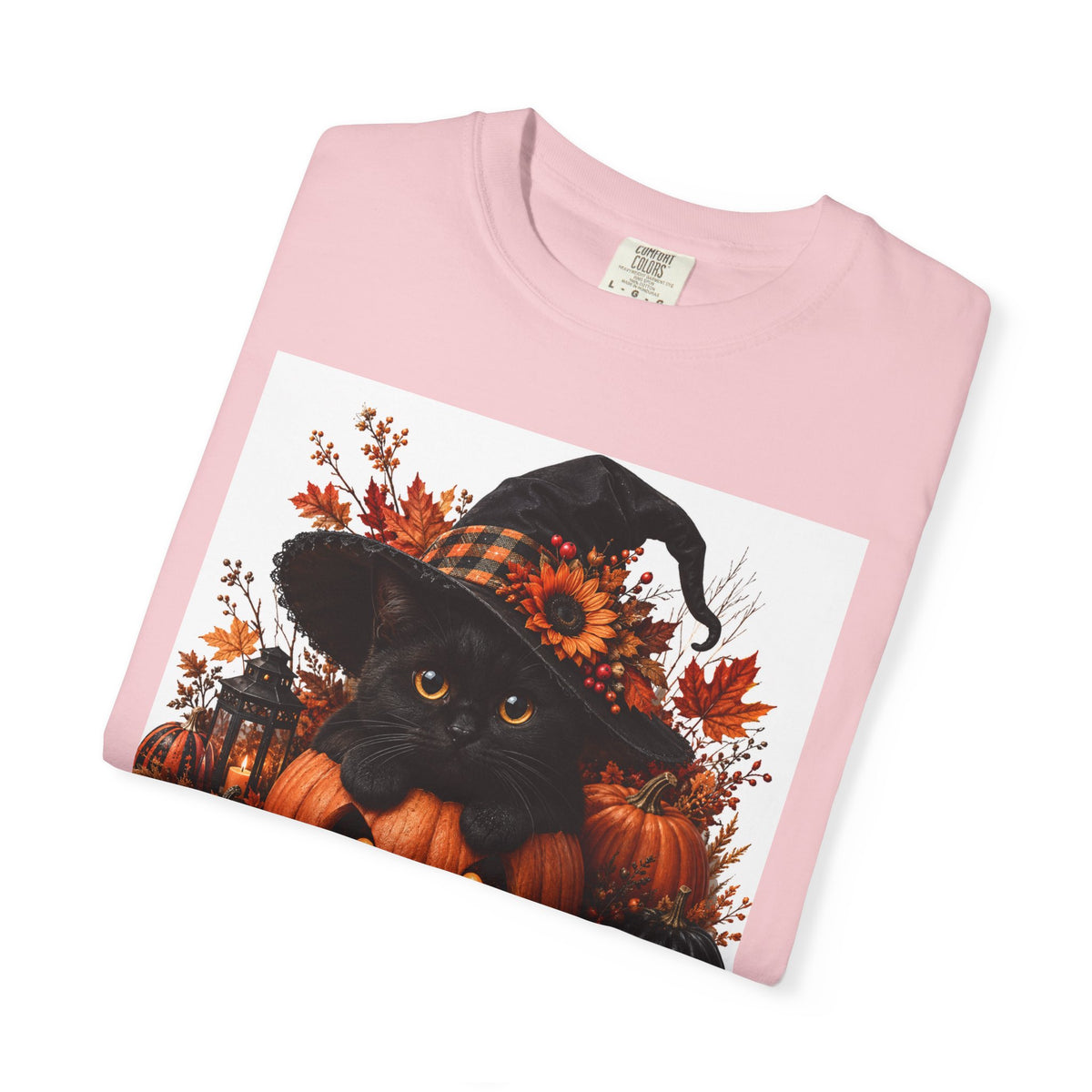 Halloween Black Cat Pumpkin T-Shirt