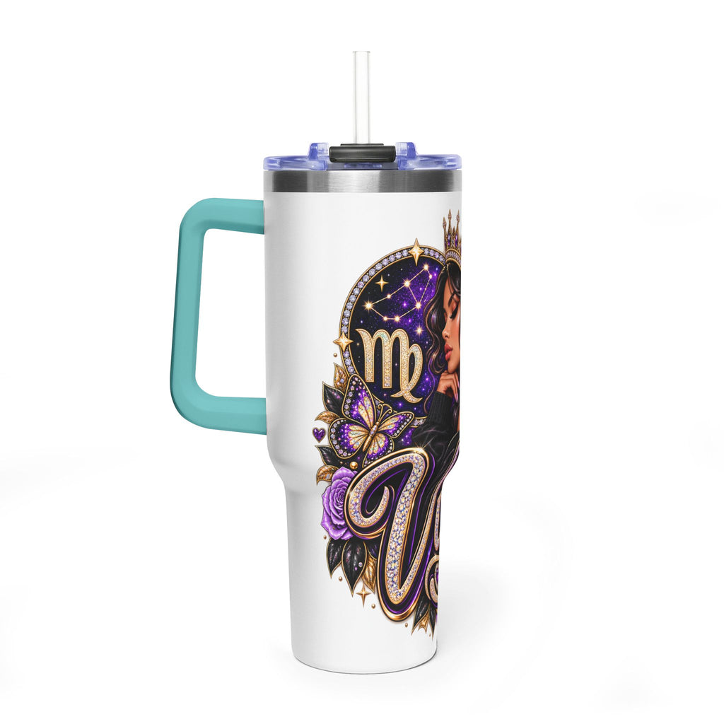Virgo Zodiac 40oz Thermal Tumbler - Queen Virgo Astrology Travel Mug