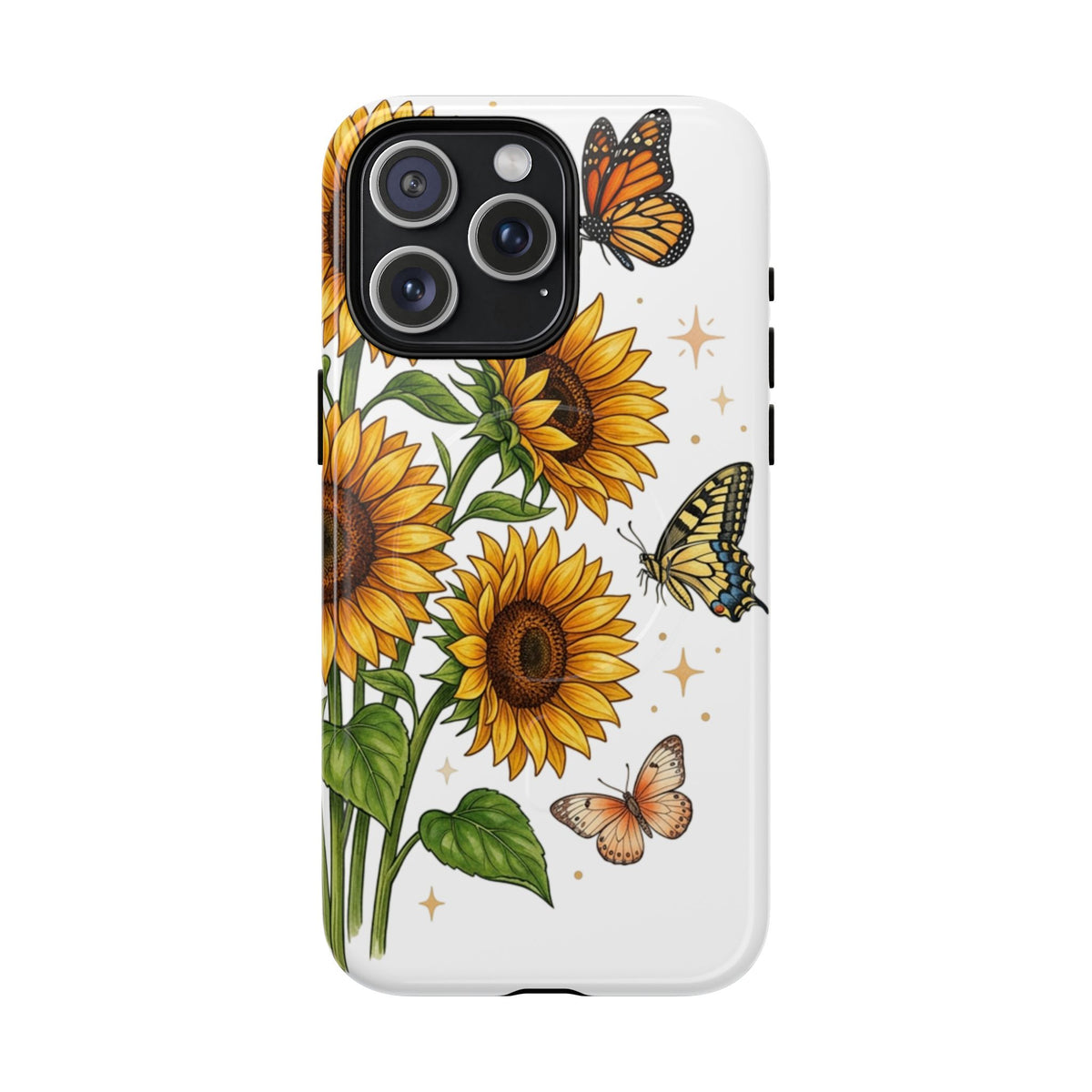 Sunflower & Butterflies Tough Magnetic Phone Case