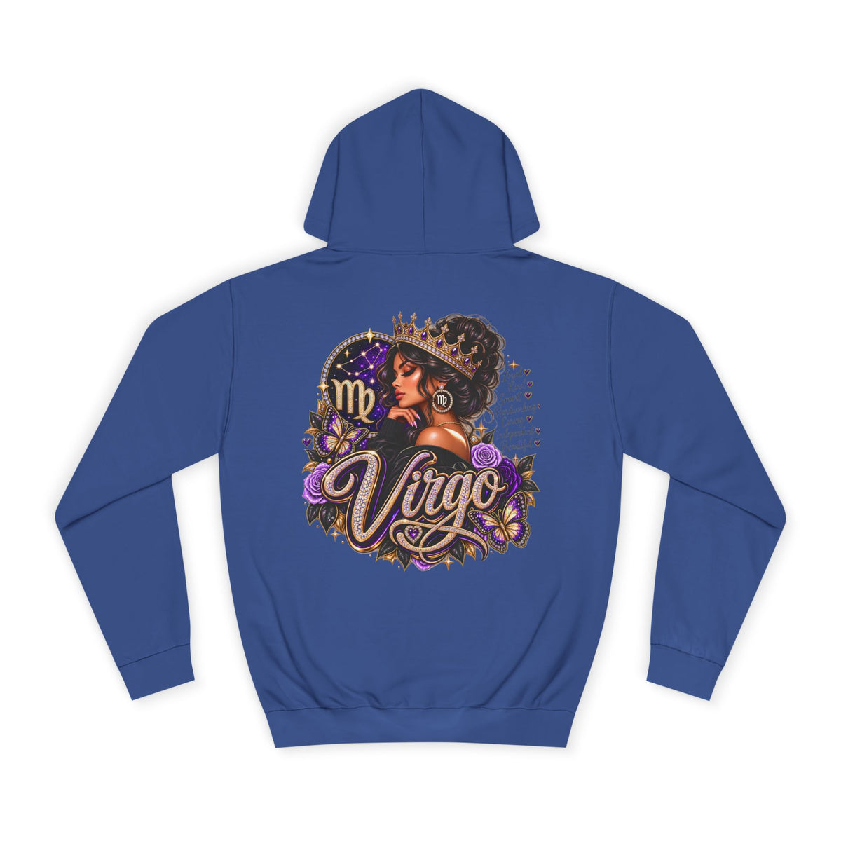 Virgo Zodiac College Hoodie – Astrology Graphic Campus Pullover
