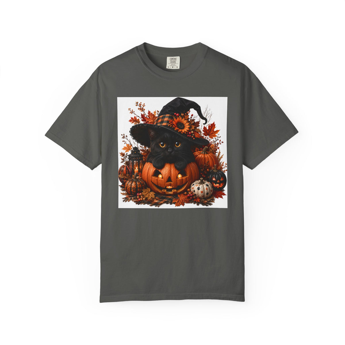 Halloween Black Cat Pumpkin T-Shirt