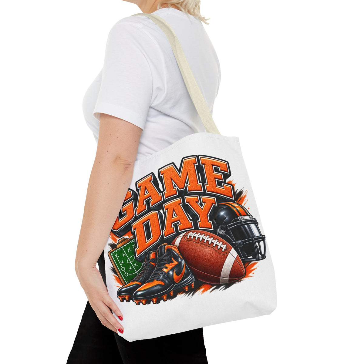 Game Day Football Tote Bag — Cheer Squad Fan Gear