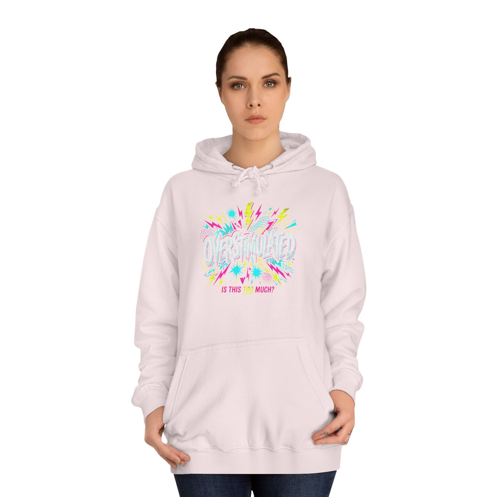 College Hoodie — Colorful Confetti Campus Crewneck