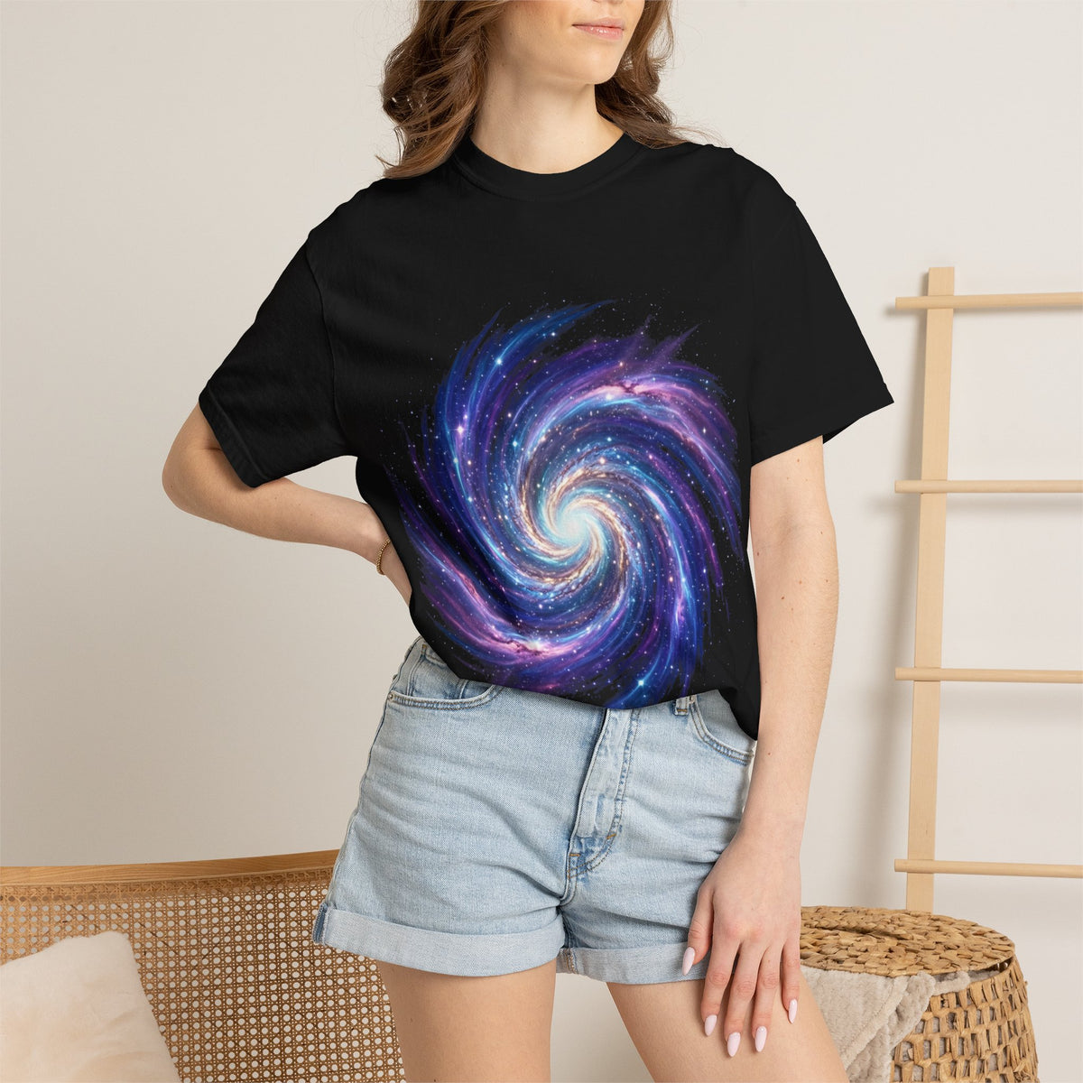 Galaxy Swirl T-Shirt — Spiral Nebula Cosmic Tee
