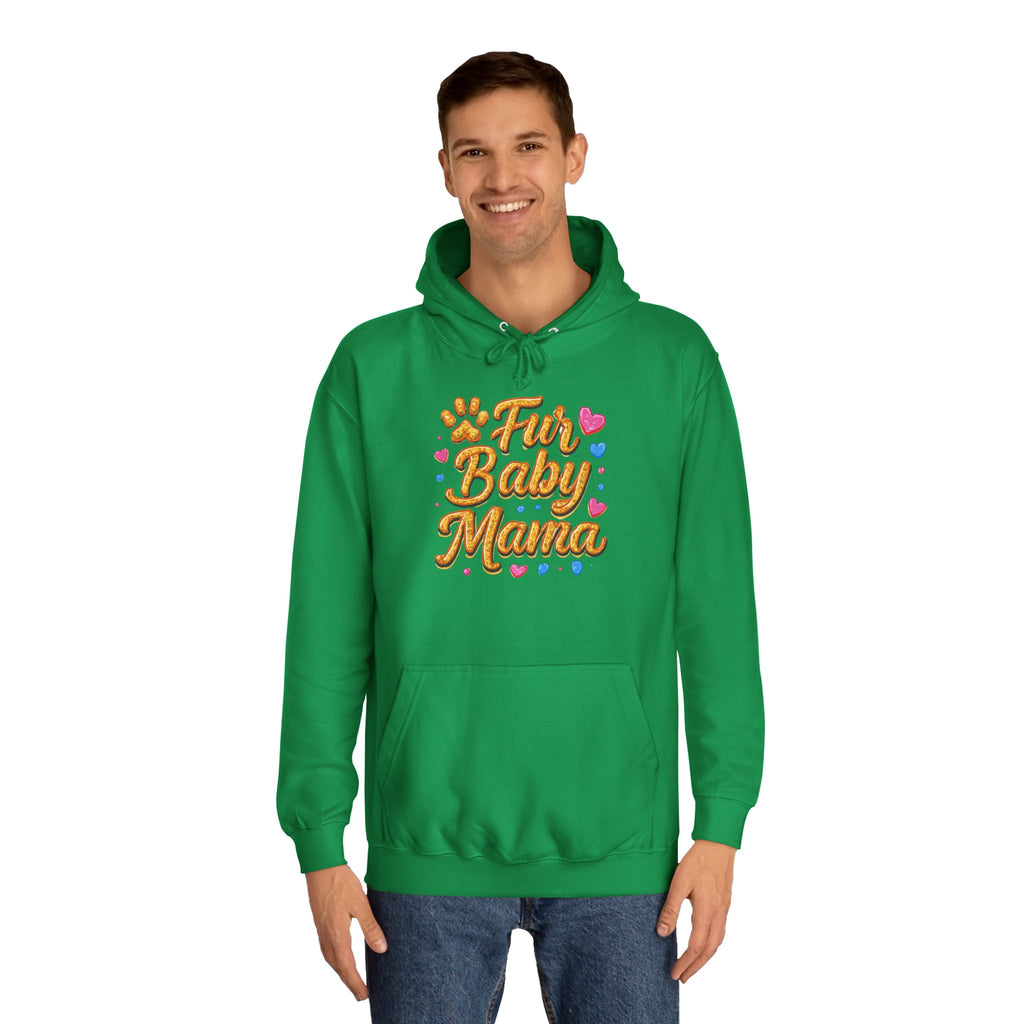 Fur Baby Mama Hoodie — Cute Paw Print Pet Mom Pullover