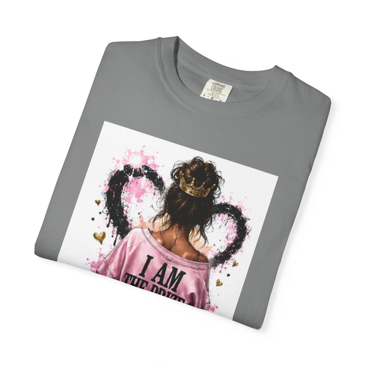 I Am The Prize T-Shirt — Self-Love Graphic Tee with Angel Wings
