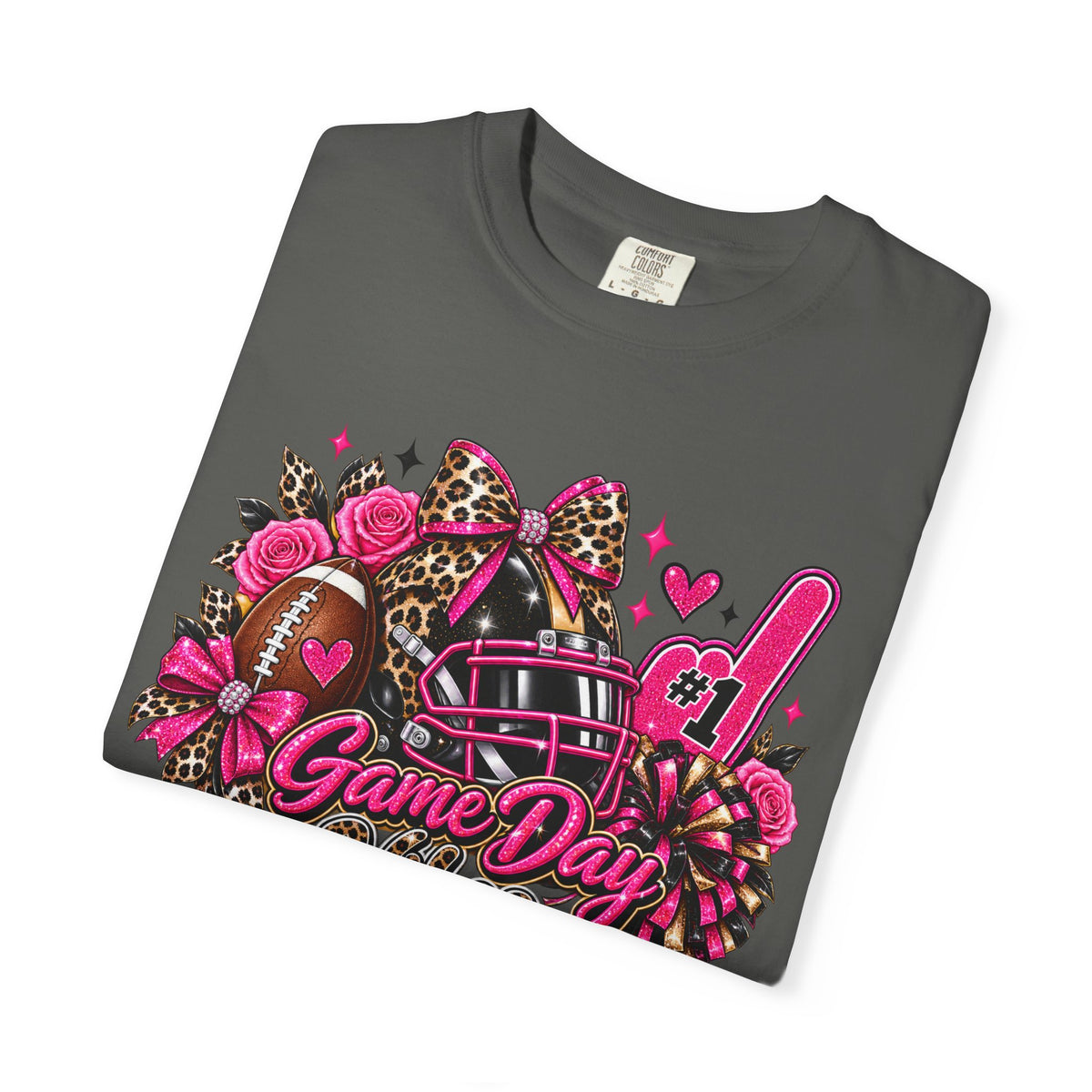 Game Day Pink Football T-Shirt