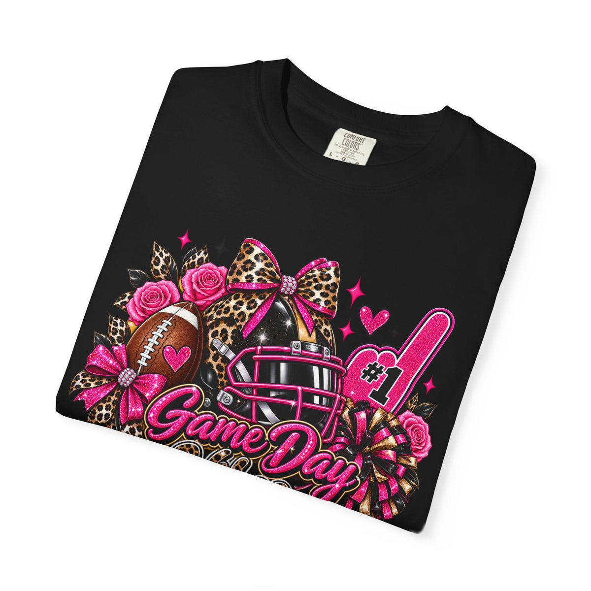 Game Day Pink Football T-Shirt
