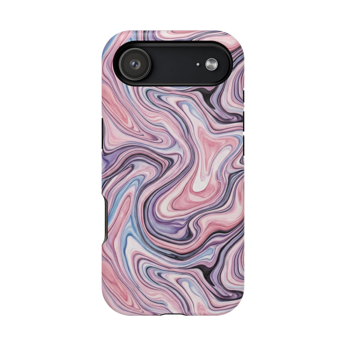 Marbled Pink Swirl Phone Case — Magnetic Impact-Resistant Protection