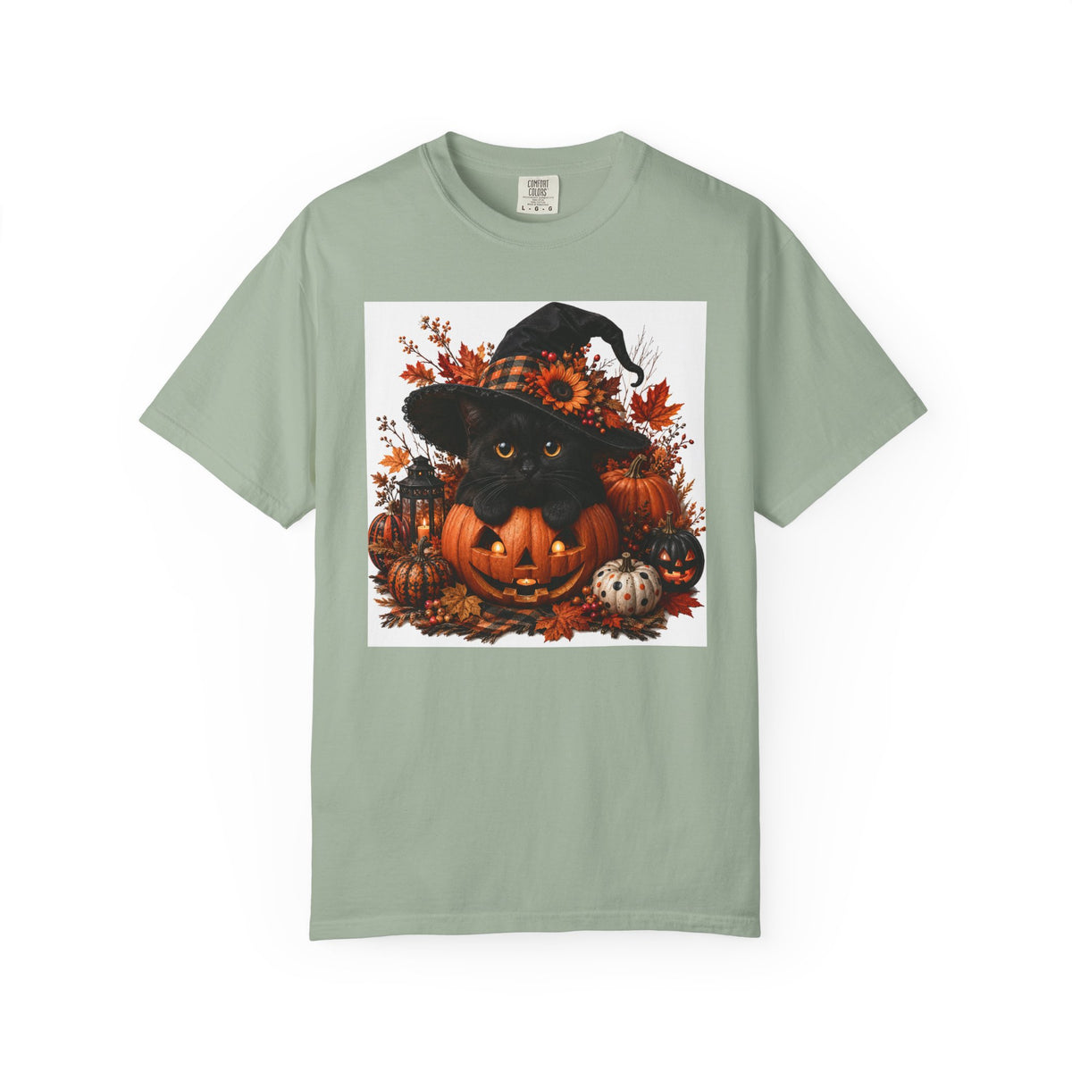 Halloween Black Cat Pumpkin T-Shirt