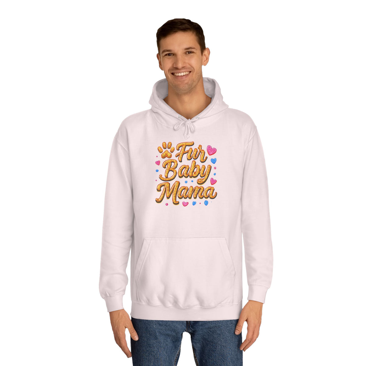 Fur Baby Mama Hoodie — Cute Paw Print Pet Mom Pullover