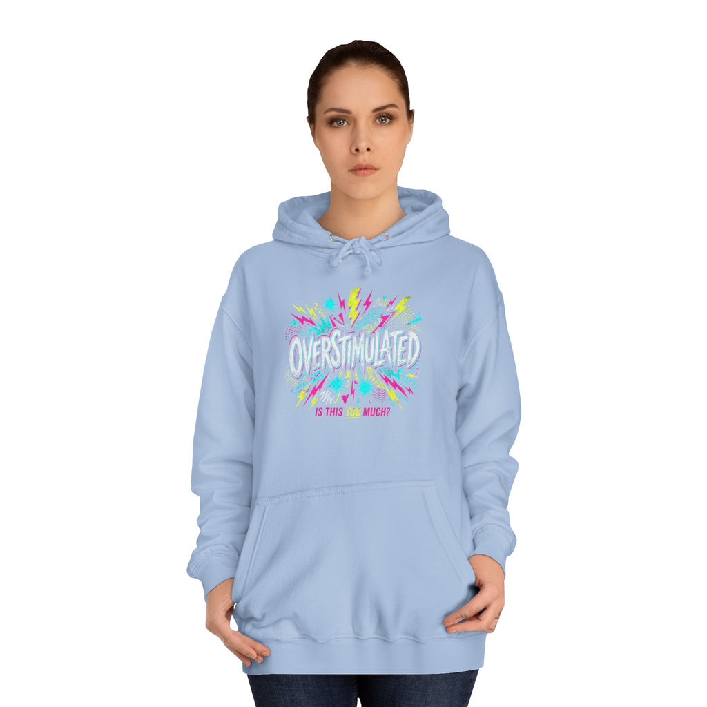 College Hoodie — Colorful Confetti Campus Crewneck