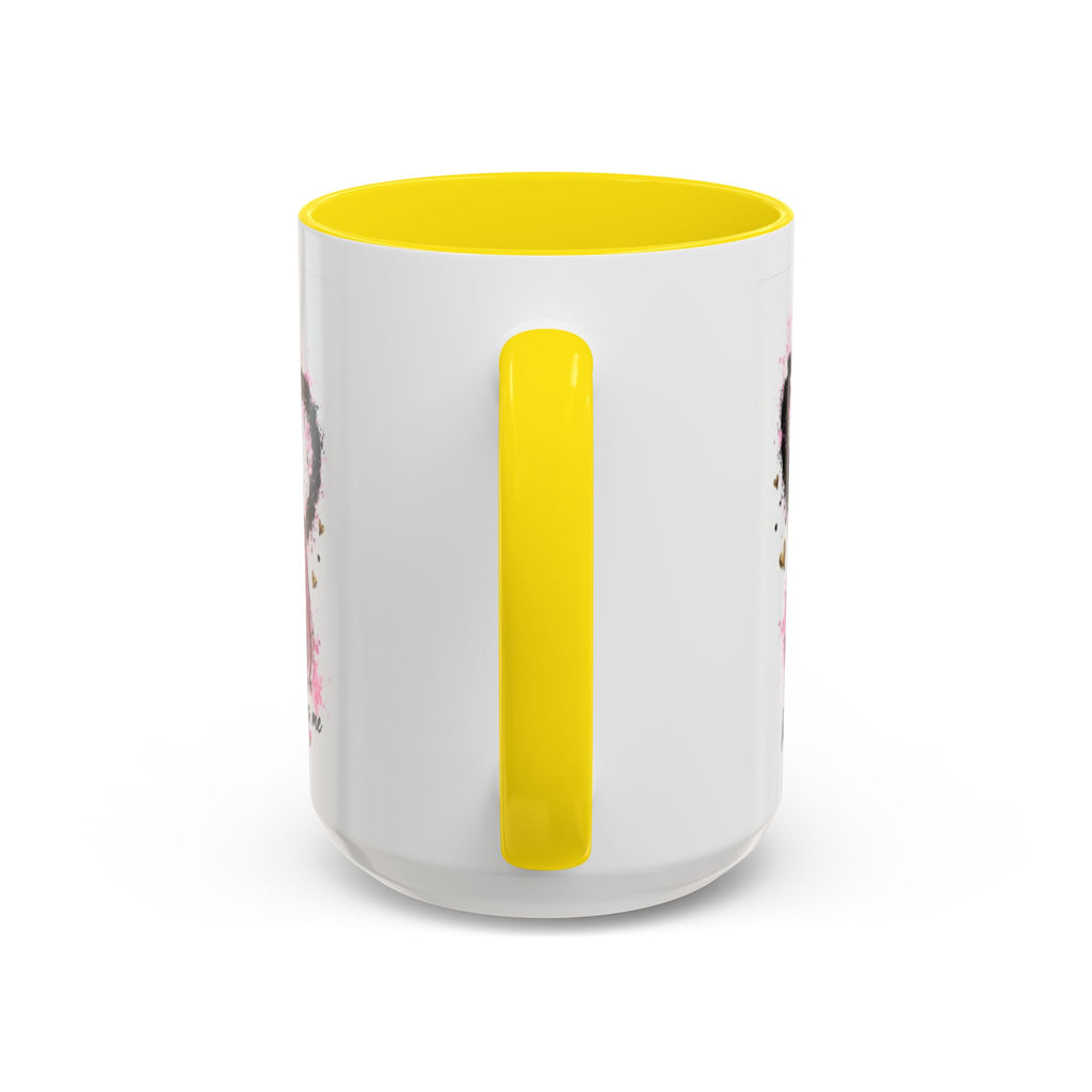Accent Coffee Mug — "I Am The Prize" Floral Heart Design (11/15oz)