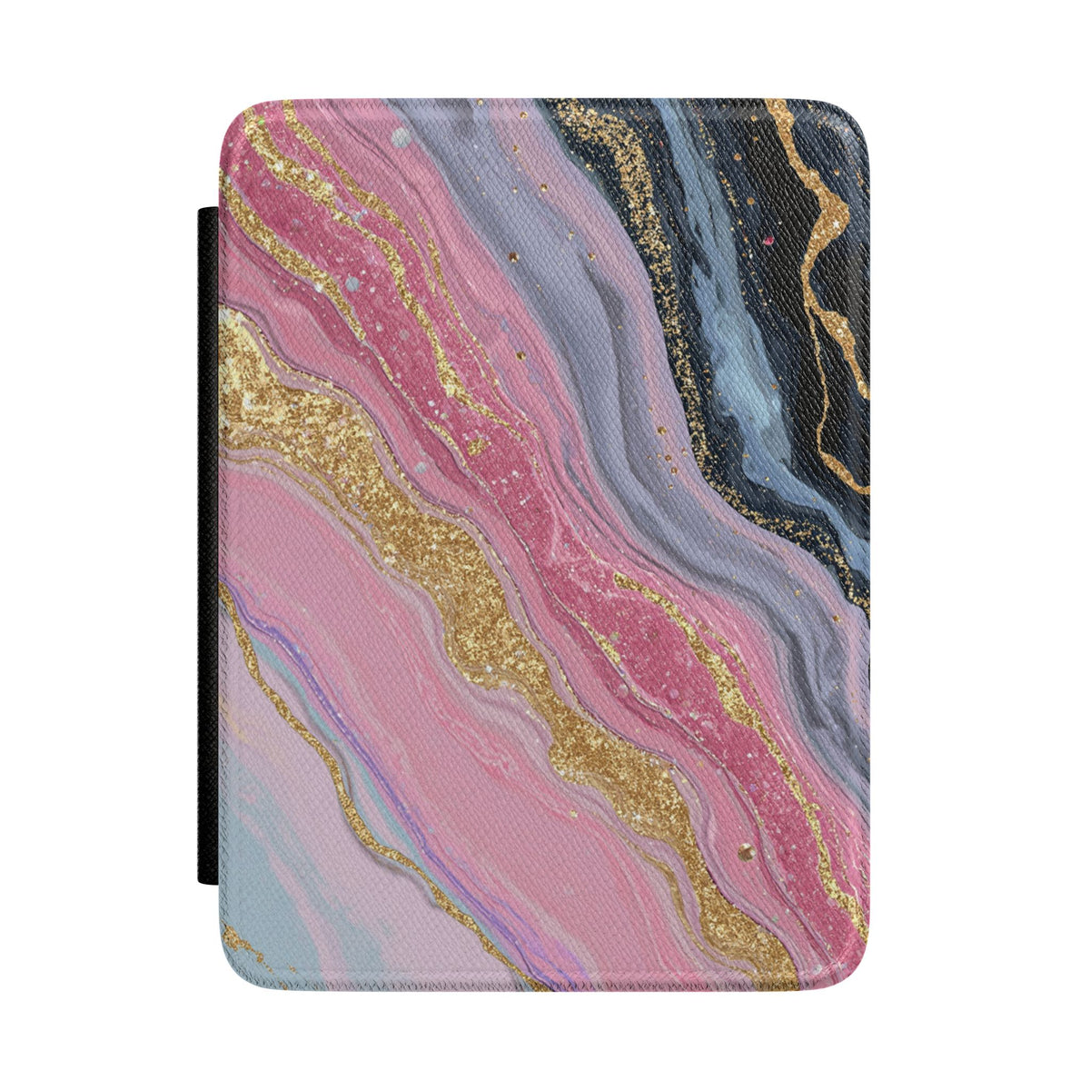 Marbled Pink & Gold Kindle Case — Protective E-Reader Cover with Elegant Abstract Design