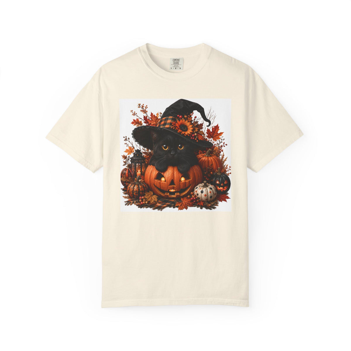 Halloween Black Cat Pumpkin T-Shirt