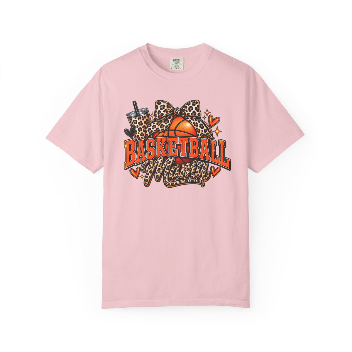 Basketball Mama T-Shirt — Leopard Print Hoop Mom Tee