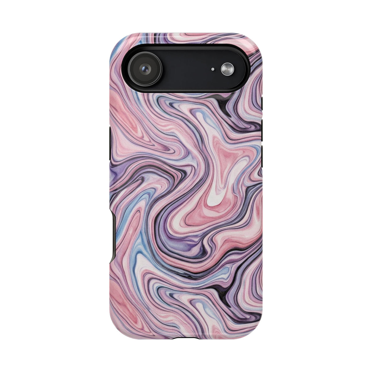 Marbled Pink Swirl Phone Case — Magnetic Impact-Resistant Protection